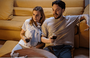 couple watching TV